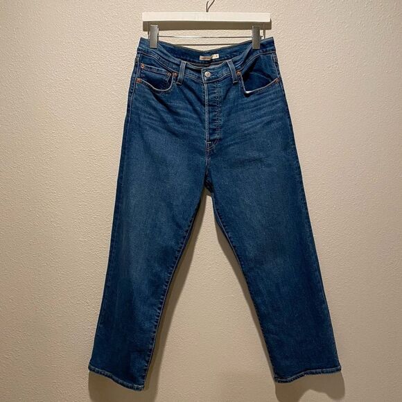 Levi’s Jeans Ribcage Straight Ankle Size 31 blue‎ casual - Picture 2 of 10